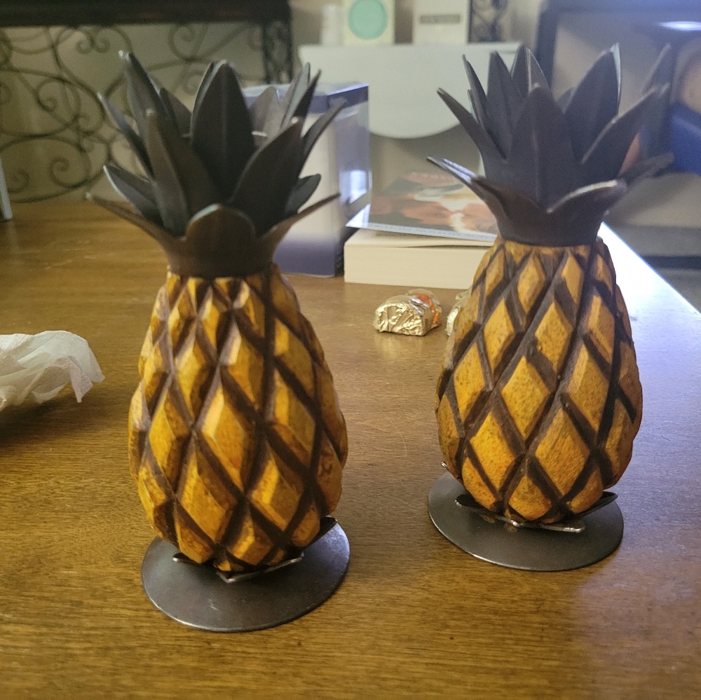 Pineapple candle holders